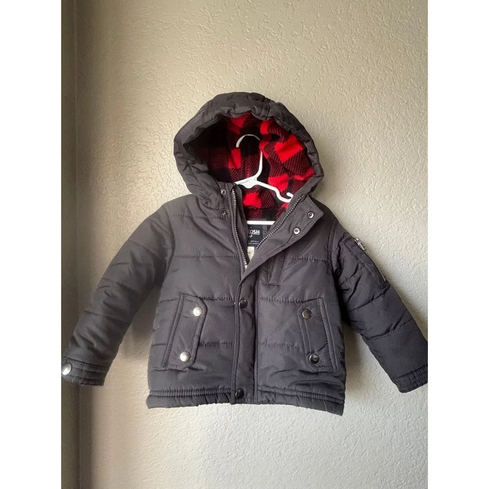 Osh Kosh Infant Winter Puffer Gray‎ Jacket 24 Months